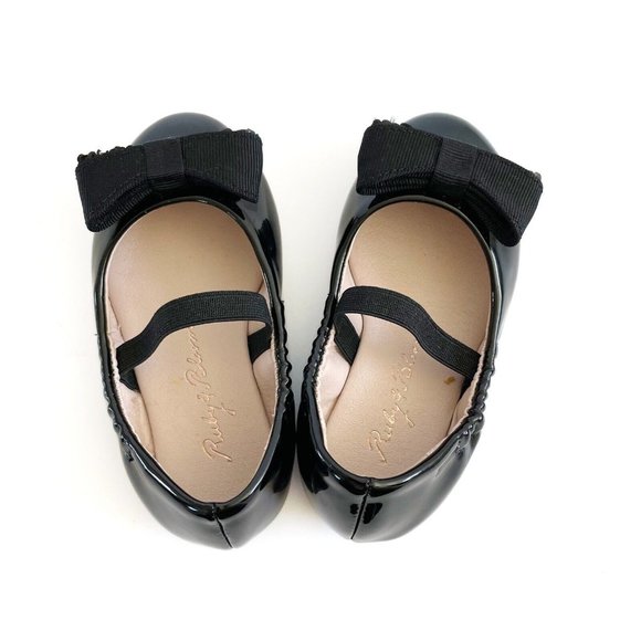 Ruby & Bloom Ballet Flats Toddler Girls Size 5 Black Bow Slip On Party Dress Up - Picture 11 of 15